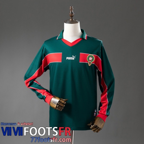 Retro Maillot De Foot Morocco Domicile Homme Manche Longue 1998 FG1190 Retro Maillot De Foot Morocco Domicile Homme Manche Longue 1998 FG1190