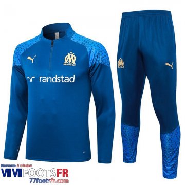 Survetement de Foot Marseille bleu Homme 2023 2024 A27
