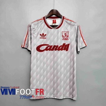 77footfr Retro Maillots foot 89 91 Liverpool Exterieur