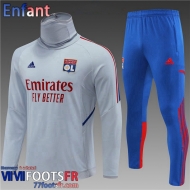 KIT: Survetement de Foot Lyon gris Enfant 2022 2023 TK415