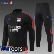 Survetement de Foot Lyon noir Enfant 22 23 TK317