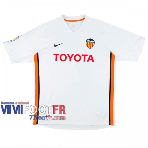 77footfr Retro Maillot de foot Valencia Domicile 2006/2007