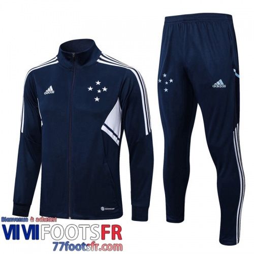 Veste Foot Cruzeiro bleu marine Homme 2022 2023 JK603