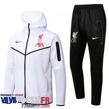 Veste Foot - Sweat A Capuche Liverpool Blanc Homme 2022 2023 JK333