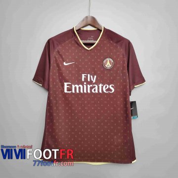 77footfr Retro Maillots foot 06 07 PSG Exterieur Rouge