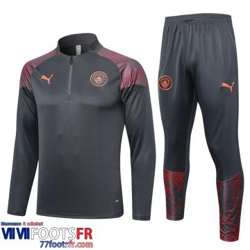 Survetement de Foot Manchester City gris Homme 2023 2024 A38