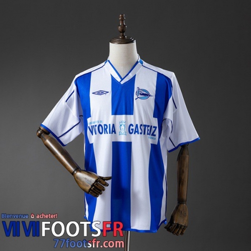 Retro Maillot De Foot Deportivo Alavés Domicile Homme 03 04 FG1288