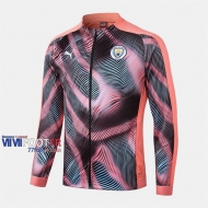 Magasins Veste Foot Manchester City Rose/Noir 2019/2020 Nouveau Promo