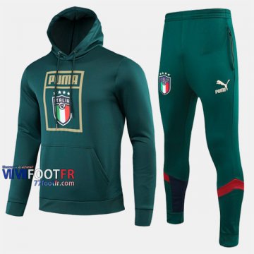 Meilleur Ensemble Sweat A Capuche Survetement De L Italie Vert Thai 2019/2020 Nouveau