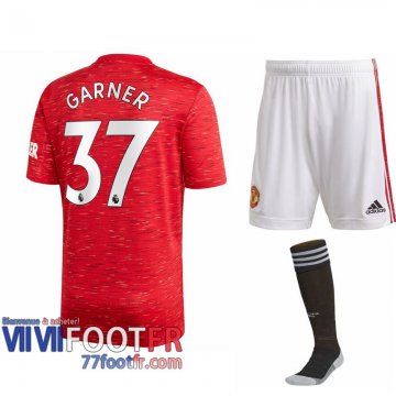 Maillot de foot Manchester United James Garner #37 Domicile Enfant 2020 2021