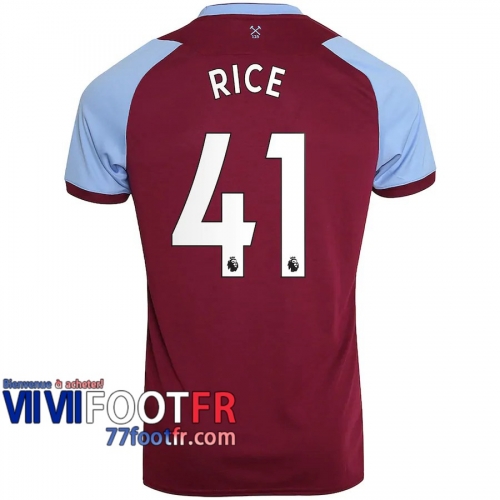 Maillot de foot West Ham United Rice #41 Domicile Enfant 20-21