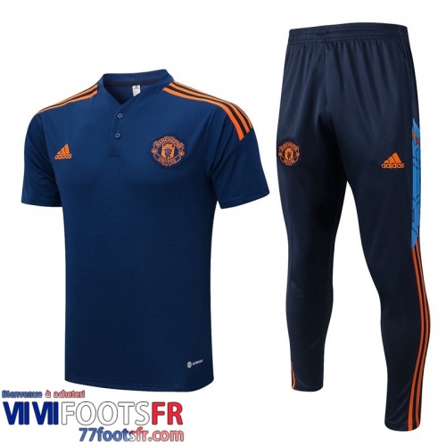 Polo foot Manchester United bleu Homme 2022 2023 PL612