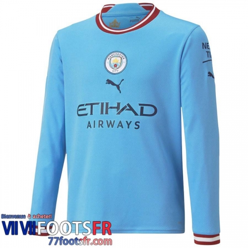 Maillot De Foot Manche Longue Manchester City Domicile Homme 2022 2023