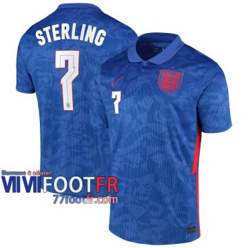 77footfr Angleterre Maillot de foot Sterling #7 Exterieur 20-21
