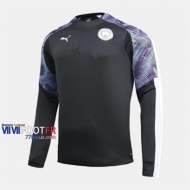 Nouveaux Classique Sweatshirt Foot Manchester City Noir/Pourpre 2019-2020