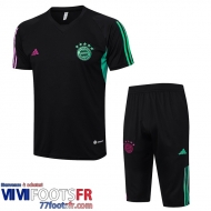 Survetement T Shirt Bayern Munich noir Homme 2023 2024 TG894