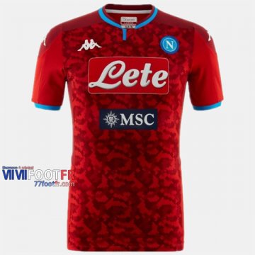 Nouveau Flocage Maillot De Foot Gardien SSC Naples Homme Rouge 2019-2020 Personnalisé :77Footfr