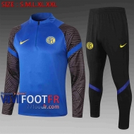 77footfr Inter Milan Survetement Foot Bleu foncé 20-21 B431