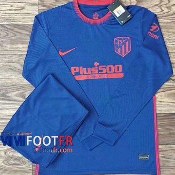 77footfr Maillots foot Atletico Madrid Exterieur Manche Longue 2020 2021