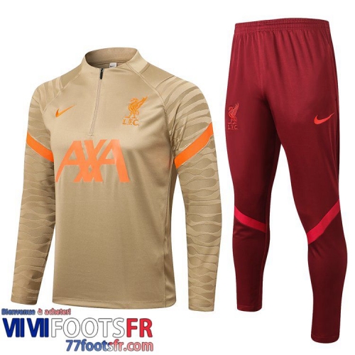 Survetement de Foot Liverpool abricot Homme 2021 2022 TG128