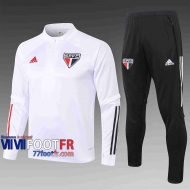 Survetement Foot Sao paulo 2020 2021 blanc Grande taille