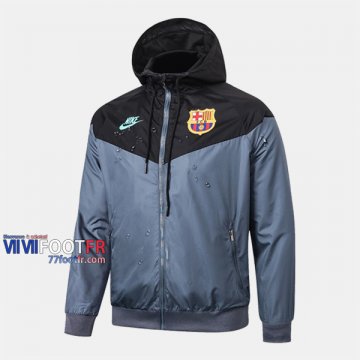 Magasins Veste Foot Coupe-Vent Barcelone FC Noir 2020/2021 Nouveau Promo