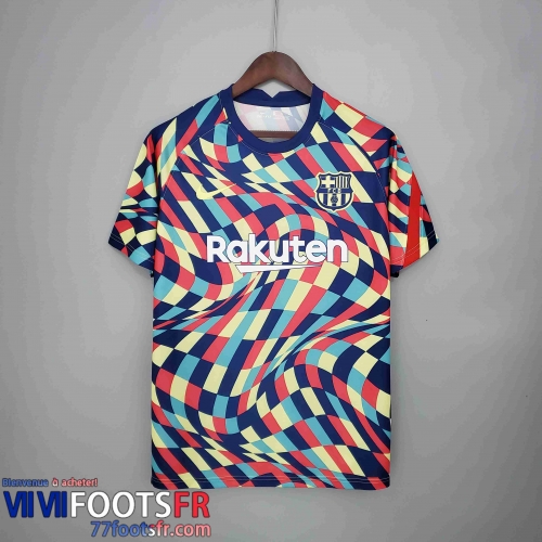 T-shirt Barcelone Homme bleu noir 2021 2022 KT09