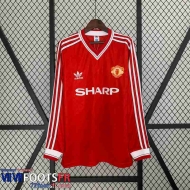 Retro Maillot De Foot Manchester United Domicile Homme Manche Longue 86 88 FG403