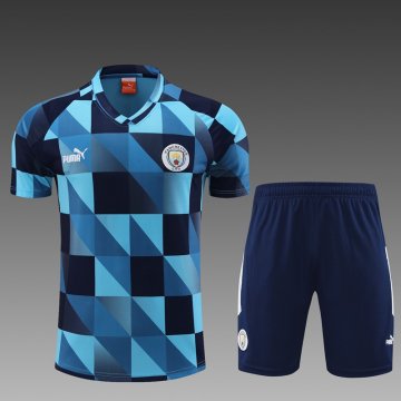 Survetement T Shirt Manchester City treillis Homme 2023 2024 TGB754