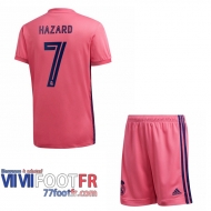 Maillot de foot Real Madrid Eden Hazard #7 Exterieur Enfant 2020 2021