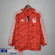 Coupe Vent - Sweat a Capuche Mexique rouge Homme 2022 2023 WK194