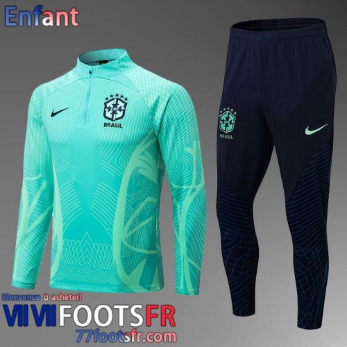 Survetement de Foot Bresil vert Enfant 22 23 TK340