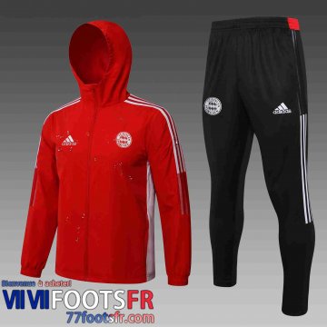 Coupe Vent - Sweat a Capuche Bayern Munich rouge Homme 21 22 WK29