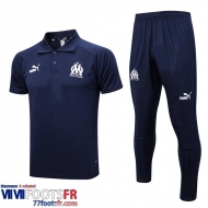 Polo foot Marseille bleu marine Homme 2023 2024 PL639