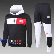 Survetement Foot Airman Sweat a Capuche - Veste noir 2020 2021 rouge et blanc Logo