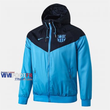 Boutique Veste Foot Coupe-Vent Barcelone FC Bleu Clair 2019/2020 Nouveau Promo