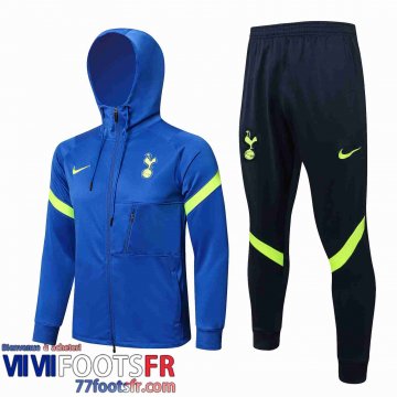 Veste Foot - Sweat A Capuche Tottenham Hotspur bleu Homme 21 22 JK222