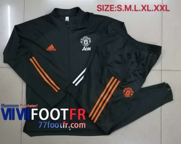 Veste de foot Manchester United Noir A359 20-21