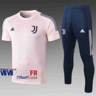 T-shirt de foot Juventus 2020 2021 pink C505#
