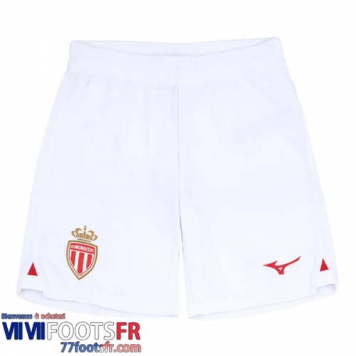 Short de Foot AS Monaco Domicile Homme 25 26 Short de Foot AS Monaco Domicile Homme 25 26