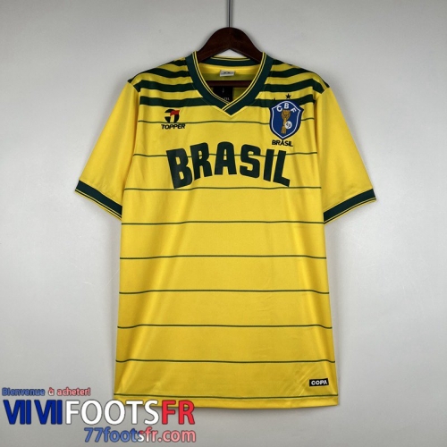 Retro Maillot De Foot Bresil Domicile Homme 1984 FG303