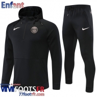 Sweatshirt Foot PSG noir Enfant 2022 2023 TK257