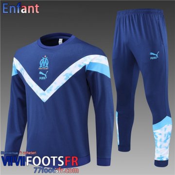 Survetement de Foot Marseille bleu Enfant 2022 2023 TK300