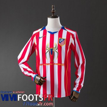 Retro Maillot De Foot Atletico Madrid Domicile Homme Manche Longue 04 05 FG1150