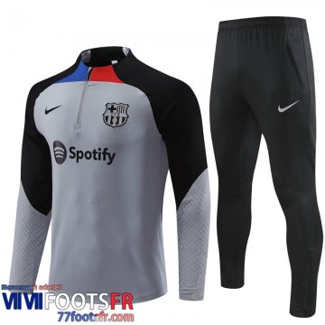 Survetement de Foot Barcelone gris Homme 2022 2023 TG515