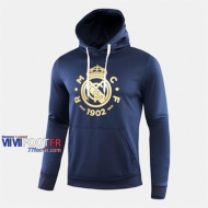 Boutique Veste Foot Real Madrid Avec Capuche Noir 2019/2020 Nouveau Promo