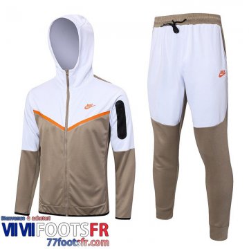 Veste Foot - Sweat A Capuche Sport Kaki Homme 2023 2024 JK765