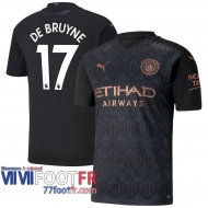 Maillot de foot Manchester City Bruyne #17 Exterieur 2020 2021