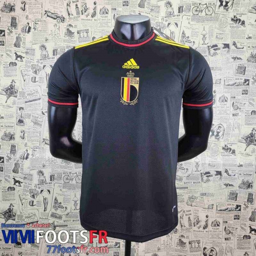 Maillot De Foot Belgique noir Homme 2022 AG76