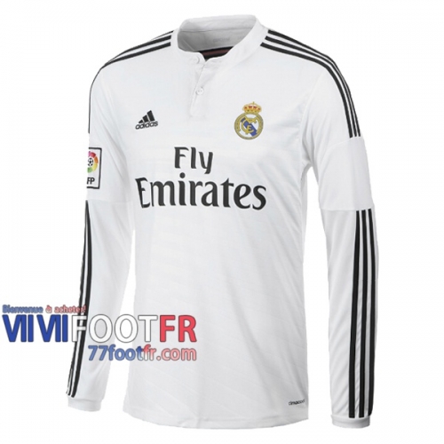 77footfr Retro Maillot de foot Real Madrid Domicile Manche Longue 2014/2015